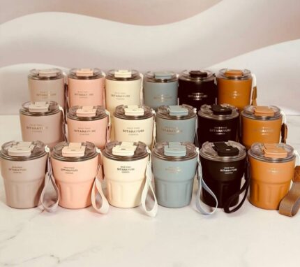 تراول ماگ SITARAYURI حجم 360میل درب شفاف دوحالته