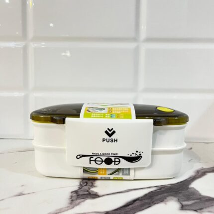 لانچ باکس دو طبقه بهمراه قاشق